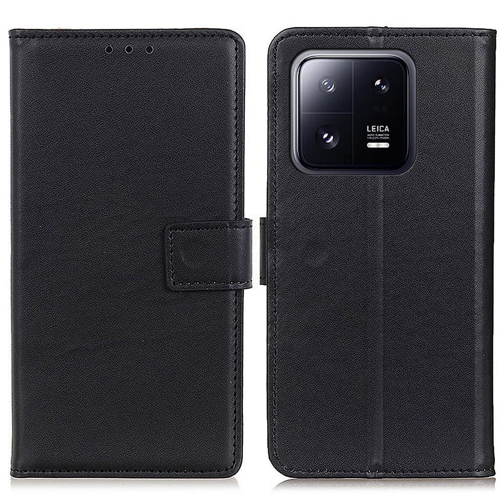 For Xiaomi 13 5G Full Protection Textured PU Leather Phone Case Anti-drop Cover Foldable Stand Design Wallet For Xiaomi 13 5G Full Protection Textured PU Leather Phone Case Anti-drop Cover Foldable Stand Design Wallet